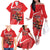 Personalized Beaver and Goose Happy Canada Day Family Matching Off The Shoulder Long Sleeve Dress and Hawaiian Shirt Est 1867 A Mari Usque Ad Mare