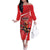 Personalized Beaver and Goose Happy Canada Day Family Matching Off The Shoulder Long Sleeve Dress and Hawaiian Shirt Est 1867 A Mari Usque Ad Mare