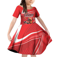 Personalized Beaver and Goose Happy Canada Day Family Matching Off Shoulder Short Dress and Hawaiian Shirt Est 1867 A Mari Usque Ad Mare