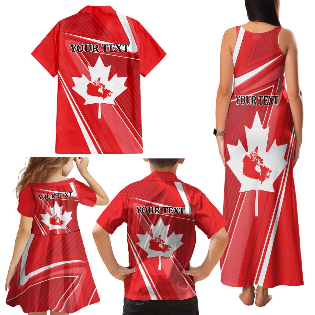 Personalized Beaver and Goose Happy Canada Day Family Matching Tank Maxi Dress and Hawaiian Shirt Est 1867 A Mari Usque Ad Mare