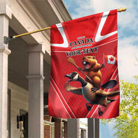 Personalized Beaver and Goose Happy Canada Day Garden Flag Est 1867 A Mari Usque Ad Mare