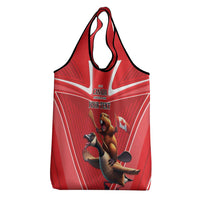 Personalized Beaver and Goose Happy Canada Day Grocery Bag Est 1867 A Mari Usque Ad Mare