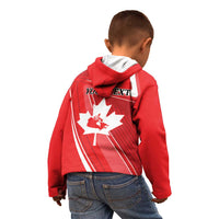 Personalized Beaver and Goose Happy Canada Day Kid Hoodie Est 1867 A Mari Usque Ad Mare