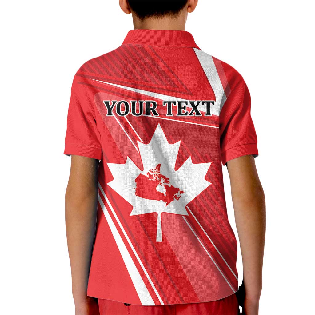 Personalized Beaver and Goose Happy Canada Day Kid Polo Shirt Est 1867 A Mari Usque Ad Mare