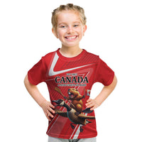 Personalized Beaver and Goose Happy Canada Day Kid T Shirt Est 1867 A Mari Usque Ad Mare