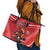 Personalized Beaver and Goose Happy Canada Day Leather Tote Bag Est 1867 A Mari Usque Ad Mare