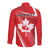 Personalized Beaver and Goose Happy Canada Day Long Sleeve Button Shirt Est 1867 A Mari Usque Ad Mare
