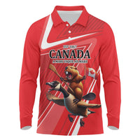 Personalized Beaver and Goose Happy Canada Day Long Sleeve Polo Shirt Est 1867 A Mari Usque Ad Mare