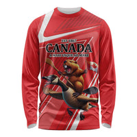 Personalized Beaver and Goose Happy Canada Day Long Sleeve Shirt Est 1867 A Mari Usque Ad Mare