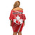Personalized Beaver and Goose Happy Canada Day Off Shoulder Short Dress Est 1867 A Mari Usque Ad Mare