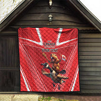 Personalized Beaver and Goose Happy Canada Day Quilt Est 1867 A Mari Usque Ad Mare