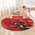 Personalized Beaver and Goose Happy Canada Day Round Carpet Est 1867 A Mari Usque Ad Mare