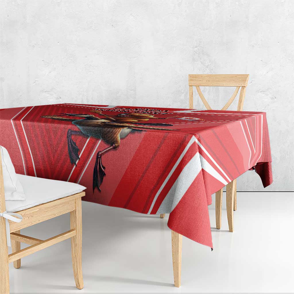 Personalized Beaver and Goose Happy Canada Day Tablecloth Est 1867 A Mari Usque Ad Mare