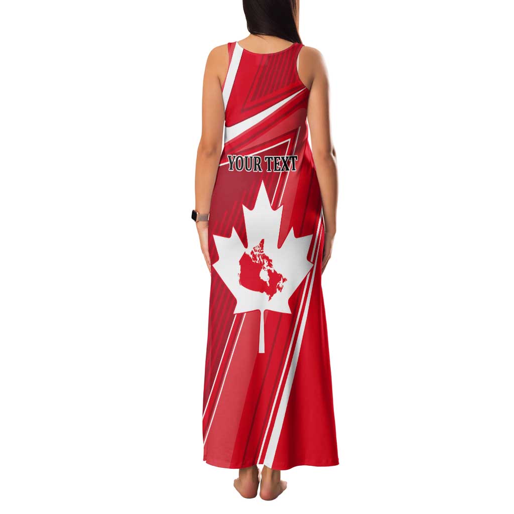 Personalized Beaver and Goose Happy Canada Day Tank Maxi Dress Est 1867 A Mari Usque Ad Mare