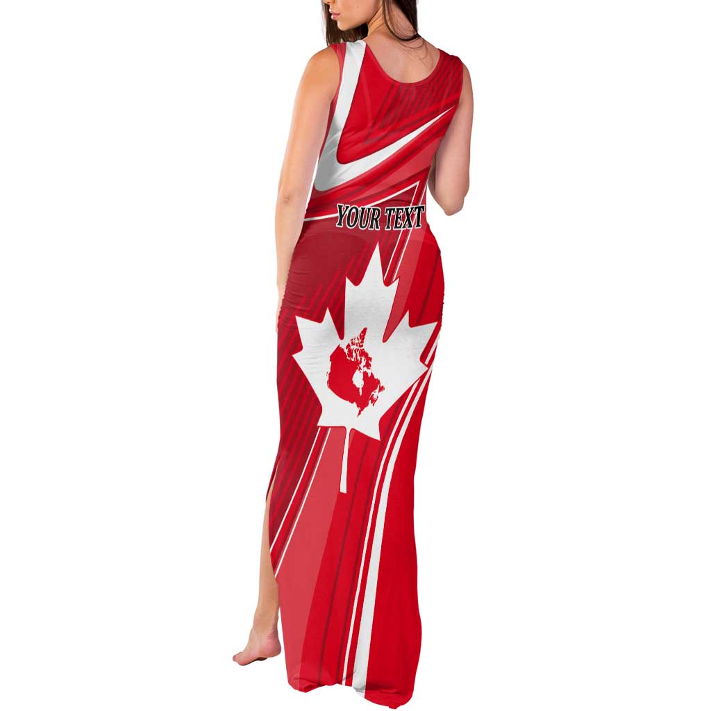 Personalized Beaver and Goose Happy Canada Day Tank Maxi Dress Est 1867 A Mari Usque Ad Mare
