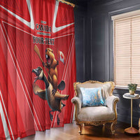 Personalized Beaver and Goose Happy Canada Day Window Curtain Est 1867 A Mari Usque Ad Mare