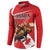 Personalized Beaver and Moose Happy Canada Day Button Sweatshirt Est 1867 A Mari Usque Ad Mare
