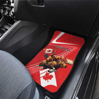 Personalized Beaver and Moose Happy Canada Day Car Mats Est 1867 A Mari Usque Ad Mare