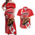 Personalized Beaver and Moose Happy Canada Day Couples Matching Off Shoulder Maxi Dress and Hawaiian Shirt Est 1867 A Mari Usque Ad Mare