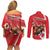 Personalized Beaver and Moose Happy Canada Day Couples Matching Off Shoulder Short Dress and Long Sleeve Button Shirt Est 1867 A Mari Usque Ad Mare