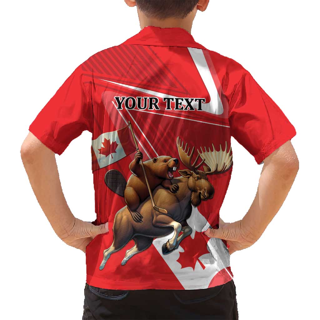 Personalized Beaver and Moose Happy Canada Day Family Matching Long Sleeve Bodycon Dress and Hawaiian Shirt Est 1867 A Mari Usque Ad Mare