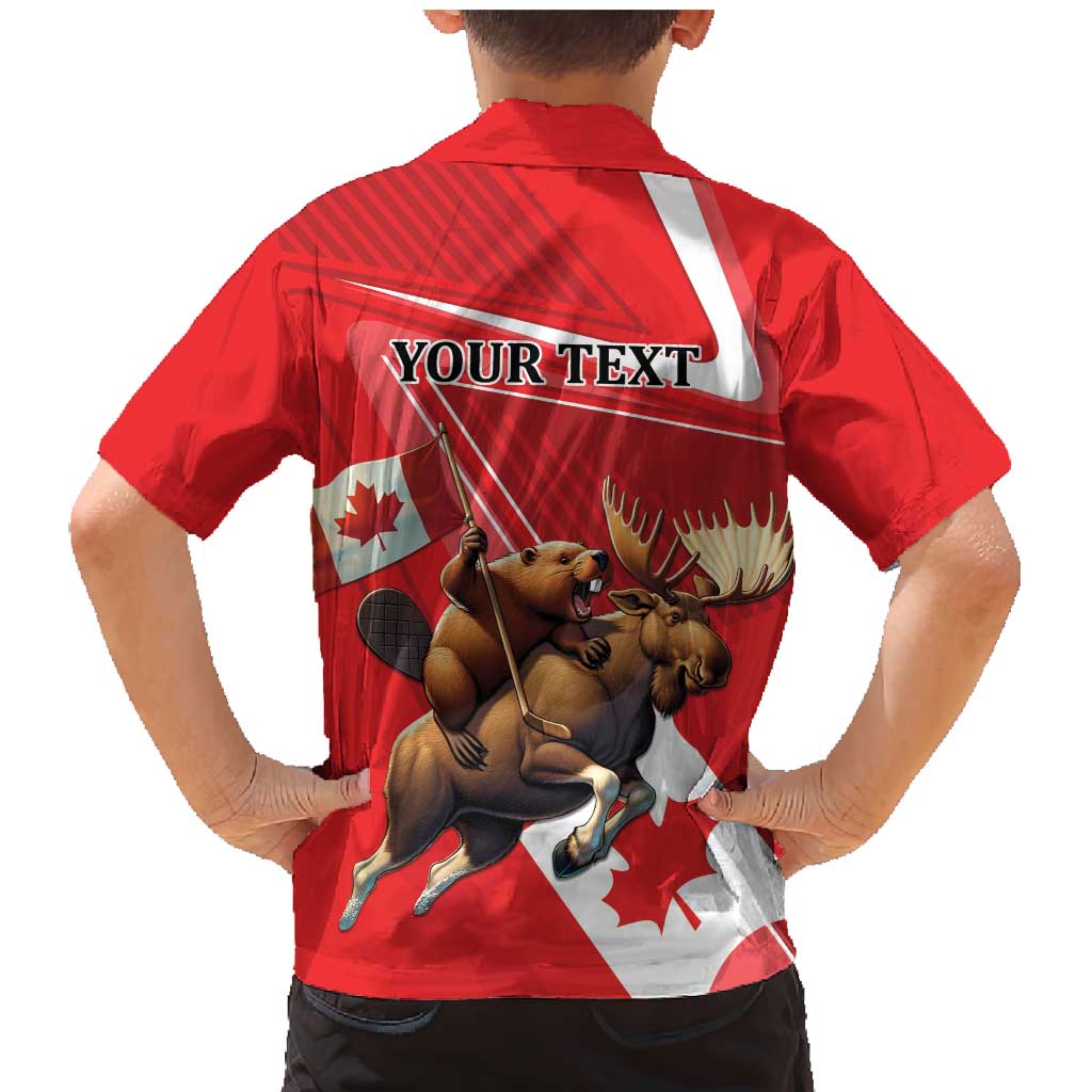 Personalized Beaver and Moose Happy Canada Day Family Matching Mermaid Dress and Hawaiian Shirt Est 1867 A Mari Usque Ad Mare