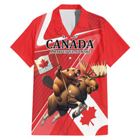 Personalized Beaver and Moose Happy Canada Day Family Matching Mermaid Dress and Hawaiian Shirt Est 1867 A Mari Usque Ad Mare