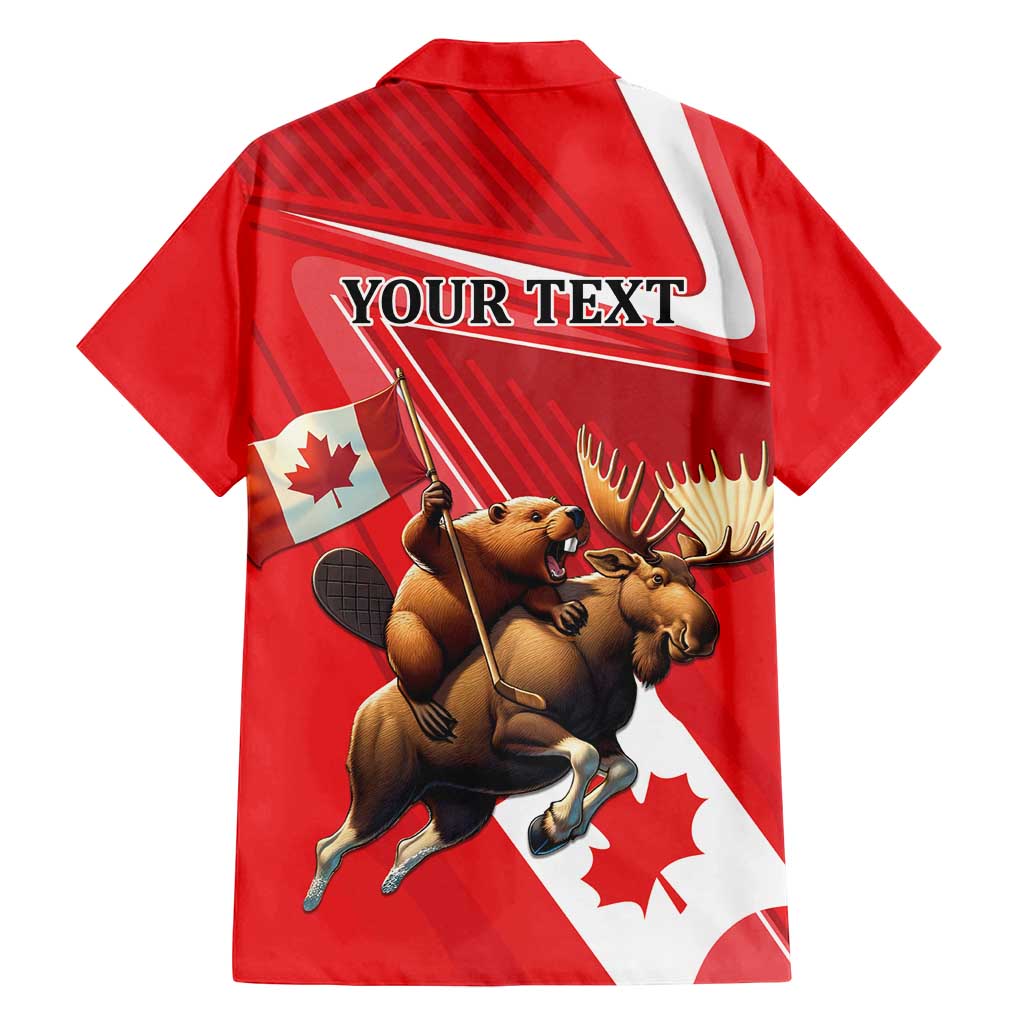 Personalized Beaver and Moose Happy Canada Day Family Matching Puletasi and Hawaiian Shirt Est 1867 A Mari Usque Ad Mare