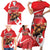 Personalized Beaver and Moose Happy Canada Day Family Matching Short Sleeve Bodycon Dress and Hawaiian Shirt Est 1867 A Mari Usque Ad Mare
