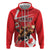 Personalized Beaver and Moose Happy Canada Day Hoodie Est 1867 A Mari Usque Ad Mare