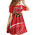 Personalized Beaver and Moose Happy Canada Day Kid Short Sleeve Dress Est 1867 A Mari Usque Ad Mare
