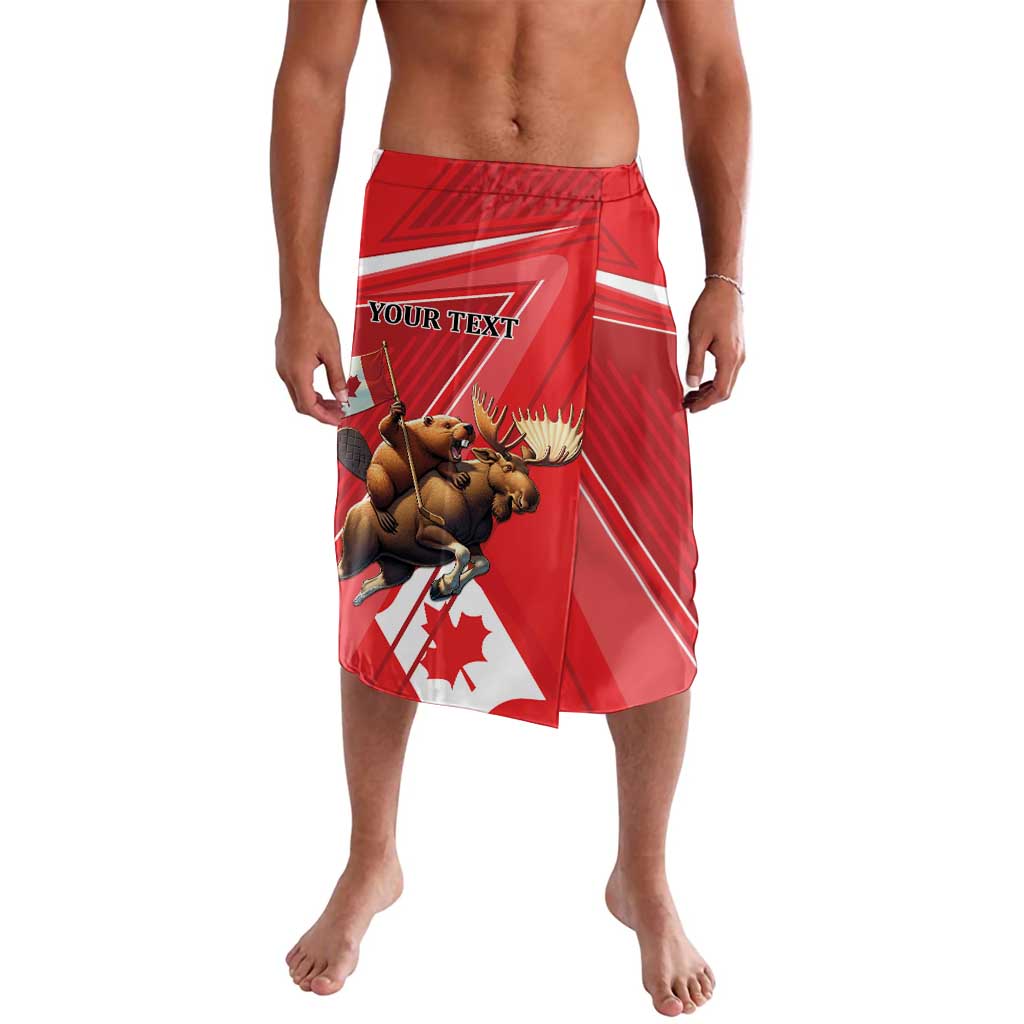 Personalized Beaver and Moose Happy Canada Day Lavalava Est 1867 A Mari Usque Ad Mare