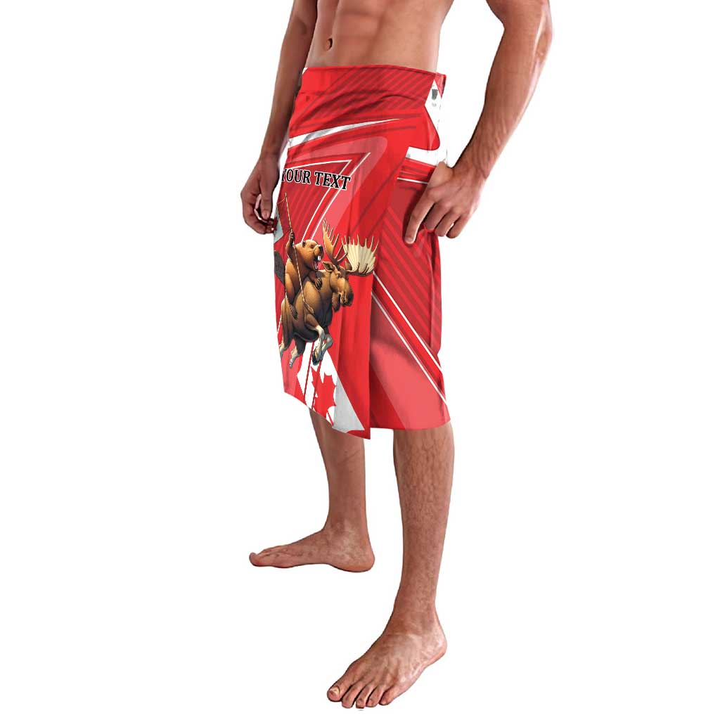 Personalized Beaver and Moose Happy Canada Day Lavalava Est 1867 A Mari Usque Ad Mare