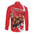Personalized Beaver and Moose Happy Canada Day Long Sleeve Button Shirt Est 1867 A Mari Usque Ad Mare