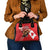 Personalized Beaver and Moose Happy Canada Day Shoulder Handbag Est 1867 A Mari Usque Ad Mare