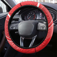Beaver and Moose Happy Canada Day Steering Wheel Cover Est 1867 A Mari Usque Ad Mare