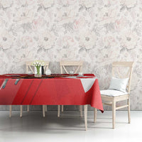 Personalized Beaver and Moose Happy Canada Day Tablecloth Est 1867 A Mari Usque Ad Mare