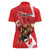Personalized Beaver and Moose Happy Canada Day Women Polo Shirt Est 1867 A Mari Usque Ad Mare