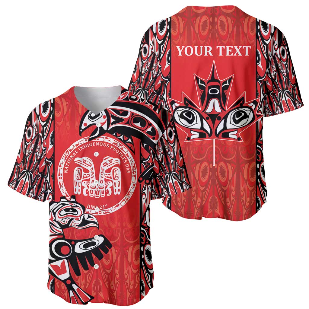 Personalized Canada Indigenous People Day Baseball Jersey Haida Tribe Flag Tattoo Style