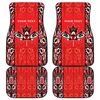 Personalized Canada Indigenous People Day Car Mats Haida Tribe Flag Tattoo Style