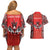Personalized Canada Indigenous People Day Couples Matching Off Shoulder Short Dress and Hawaiian Shirt Haida Tribe Flag Tattoo Style