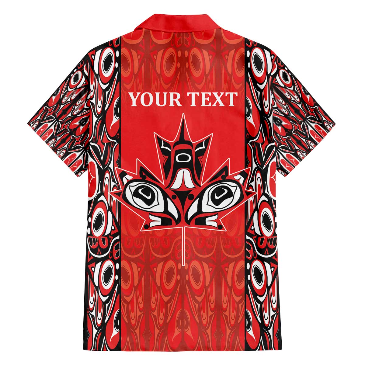 Personalized Canada Indigenous People Day Family Matching Off The Shoulder Long Sleeve Dress and Hawaiian Shirt Haida Tribe Flag Tattoo Style