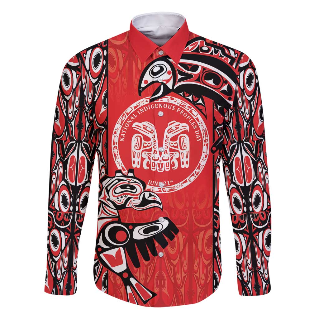 Personalized Canada Indigenous People Day Family Matching Summer Maxi Dress and Hawaiian Shirt Haida Tribe Flag Tattoo Style