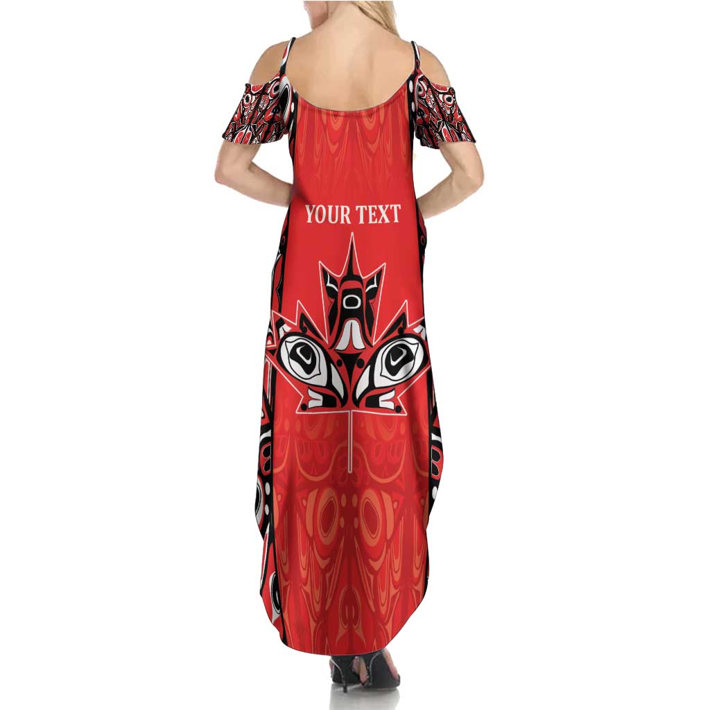 Personalized Canada Indigenous People Day Family Matching Summer Maxi Dress and Hawaiian Shirt Haida Tribe Flag Tattoo Style