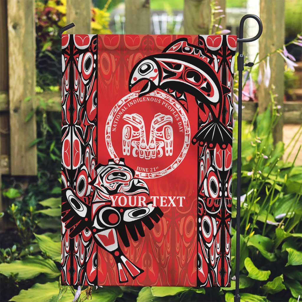 Personalized Canada Indigenous People Day Garden Flag Haida Tribe Flag Tattoo Style