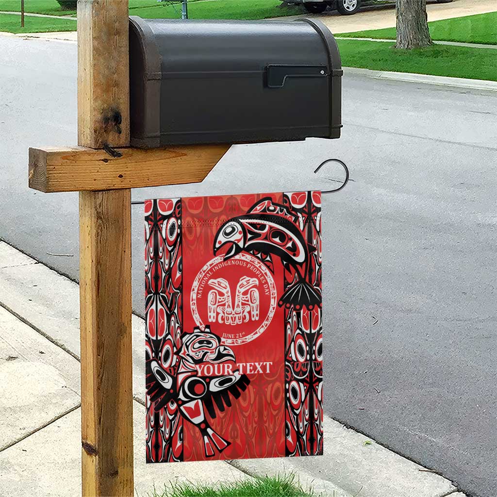 Personalized Canada Indigenous People Day Garden Flag Haida Tribe Flag Tattoo Style