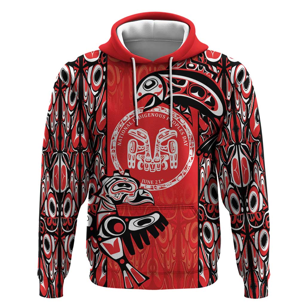 Personalized Canada Indigenous People Day Hoodie Haida Tribe Flag Tattoo Style