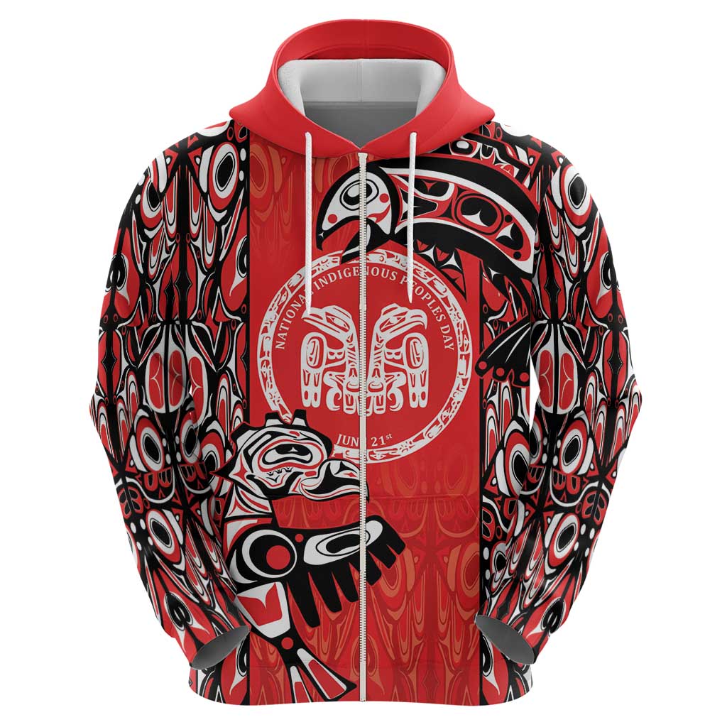 Personalized Canada Indigenous People Day Hoodie Haida Tribe Flag Tattoo Style