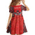 Personalized Canada Indigenous People Day Kid Short Sleeve Dress Haida Tribe Flag Tattoo Style