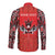 Personalized Canada Indigenous People Day Long Sleeve Button Shirt Haida Tribe Flag Tattoo Style
